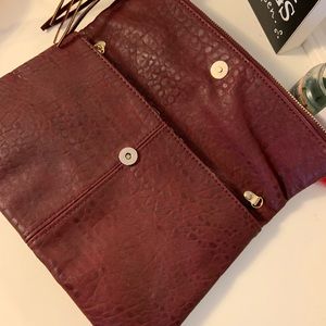 Maroon Hand Clutch